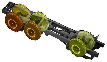 Front left tyre: 45%
Front right tyre: 45%
Middle left tyre: 45%
Middle right tyre: 40%
Rear left tyre: 35%
Rear right tyre: 30%