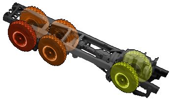 Front left tyre: 50%
Front right tyre: 50%
Middle left tyre: 30%
Middle right tyre: 25%
Rear left tyre: 25%
Rear right tyre: 20%