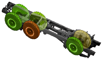 Front left tyre: 40%
Front right tyre: 70%
Middle left tyre: 55%
Middle right tyre: 30%
Rear left tyre: 65%
Rear right tyre: 70%